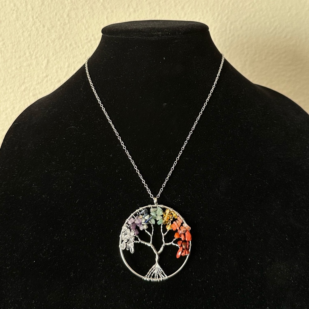 7 Chakra Tree of Life Necklace